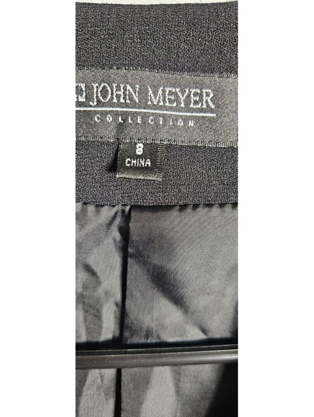 John Meyer Collection Black Embellished Peplum Blazer Women's Size 8 - Picture 4 of 5